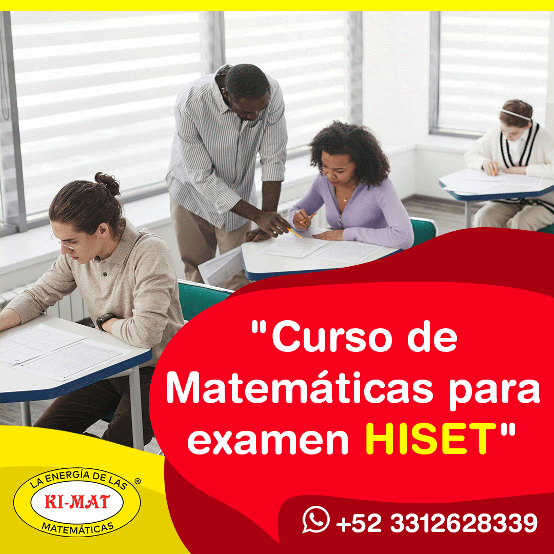 Clases de matematicas para Hiset Curso para examen HISET