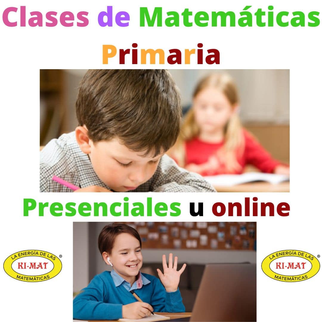 Curso y clases de matemáticas para nivel primaria online y presencial