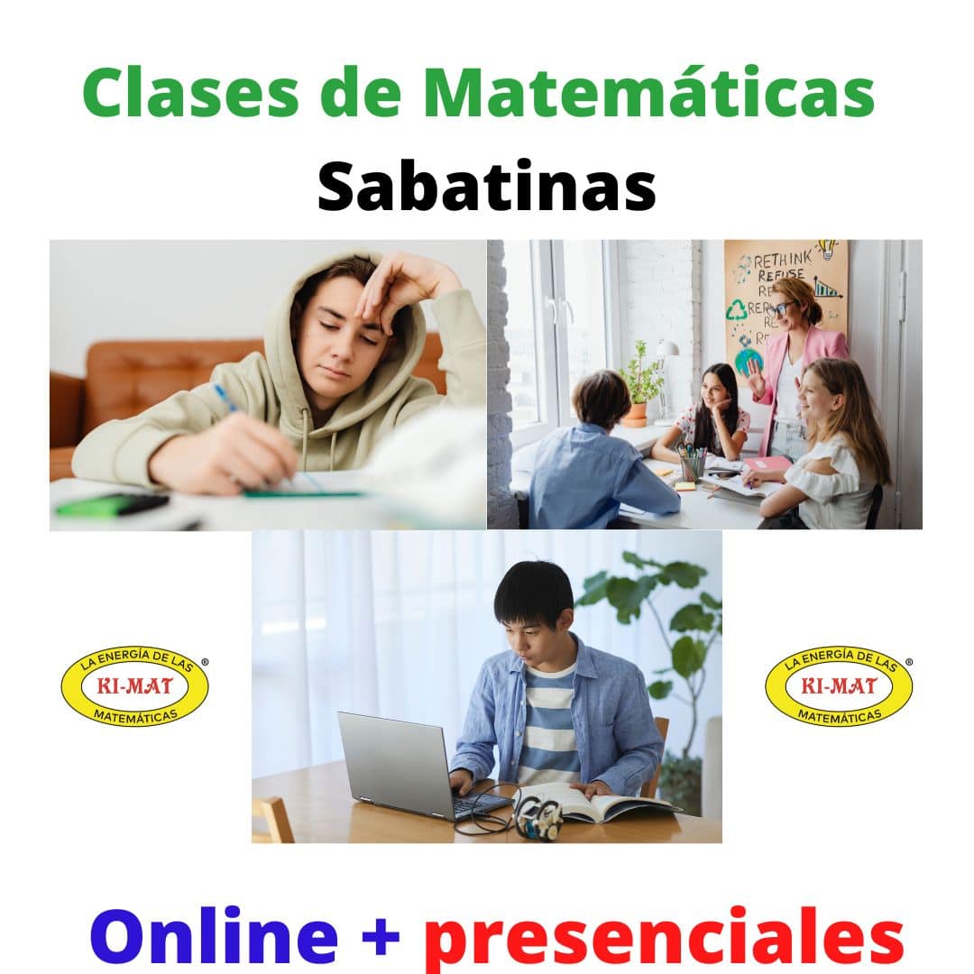 Clases de matemáticas en sabado o sabatinas. Profesores particulares dan tutorias online primaria secundaria preparatoria Clases de matemáticas en sabado o sabatinas