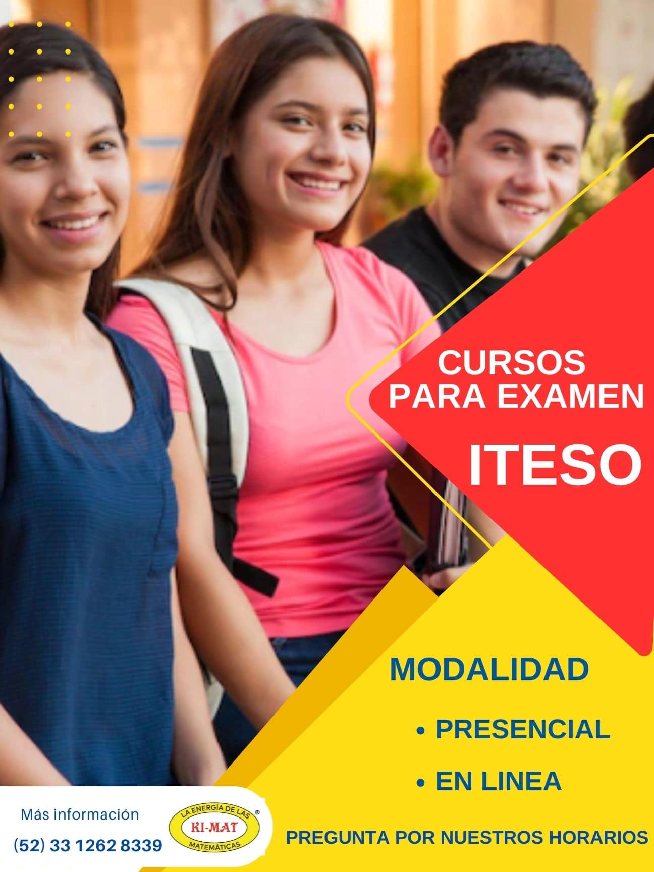 Curso para examen de admisión ITESO presencial u online. Licenciaturas o prepa Curso para examen de admisión ITESO presencial u online. Licenciaturas o preparatoria