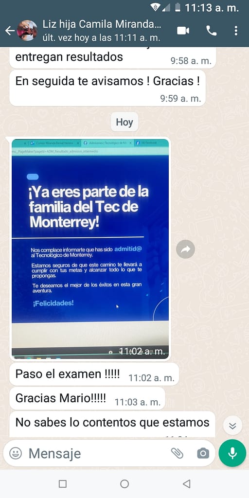 Curso para examen Preparatoria Tec